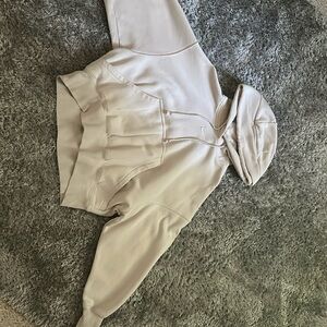 Nike oversized white/cream hoodie xxs